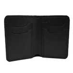 Portofel Barbatesc Slim din Piele Naturala Neagra – Cusut Manual
