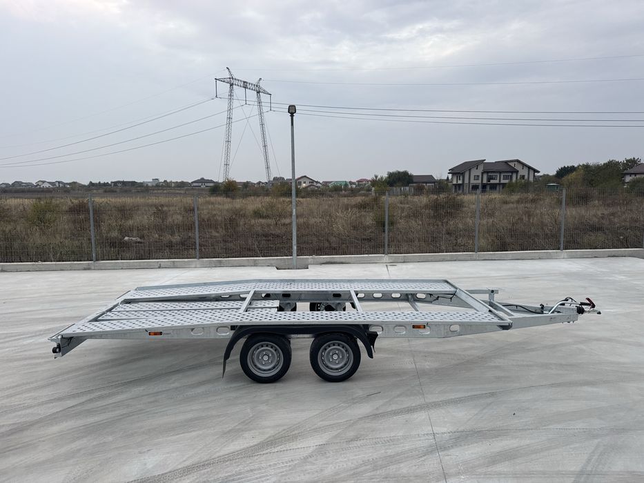 Remorca 4,5 metri platforma auto,2700 kg,noua-fabricatie 2025. 0 km