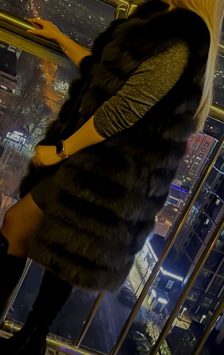 меховая шуба песец, 4в1