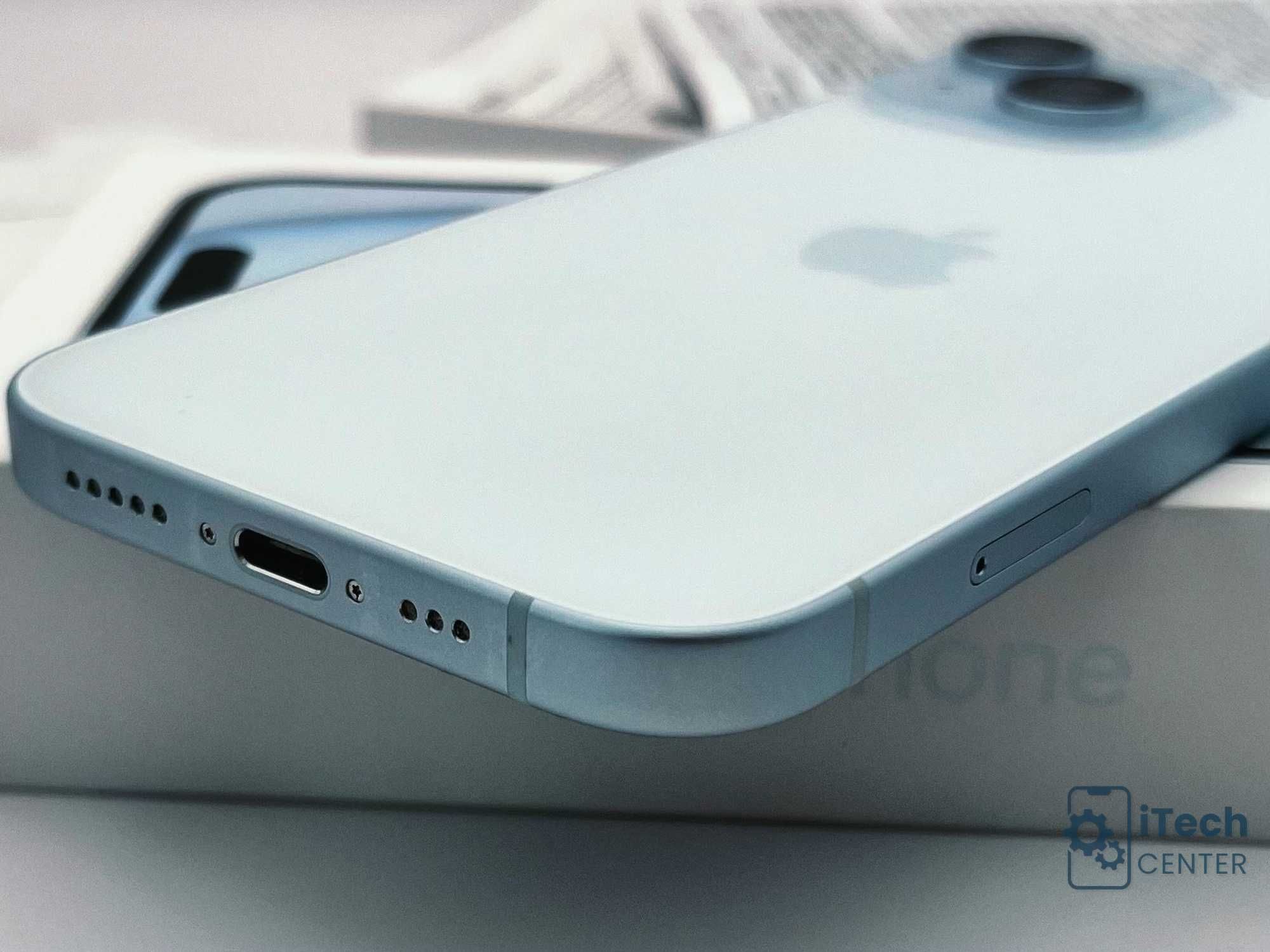 iPhone 15, 128GB, Blue, 99% батерия, КАТО НОВ, 1г. ГАРАНЦИЯ!