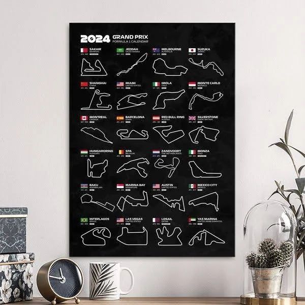 Poster calendar formula 1