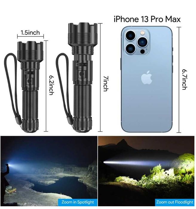 Lanternă LED iToncs reîncărcabilă