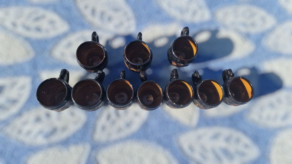 Set pahare de țuică lut/ceramica