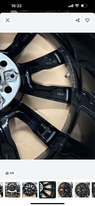 Jante BMW Originale R20 G05 G06 M740 Negru Lucios