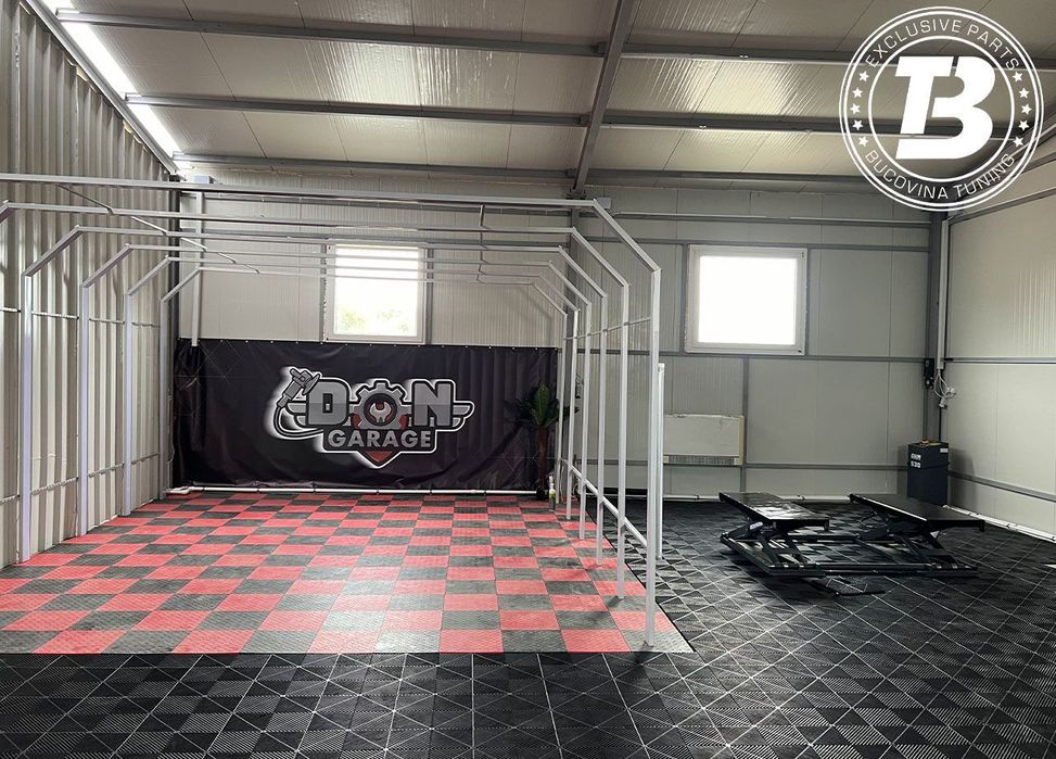 Pardoseala Modulara pentru Garaj Service Detailing