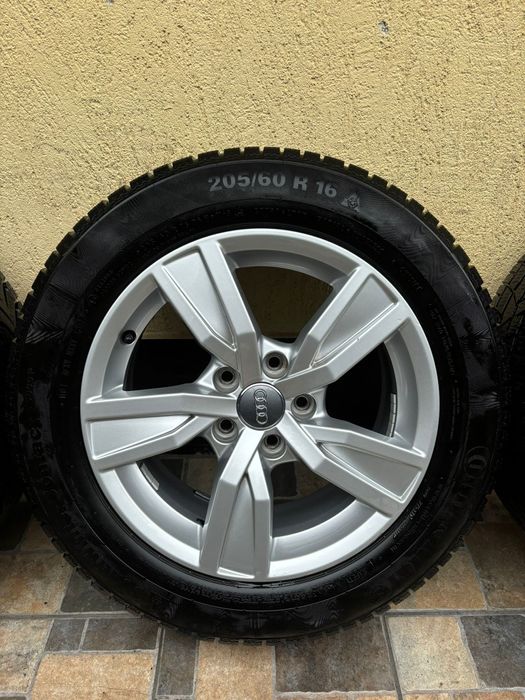 Jante OEM Audi 5x112 R16 cauciucuri iarna 205/60/R16