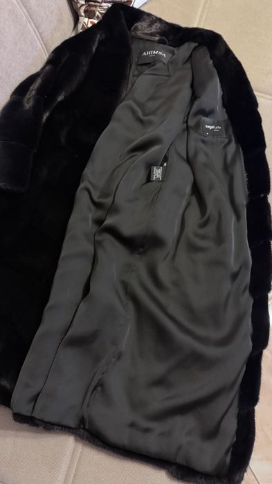 #98 Елегантно Палто от норка.Italy.Естествен косъм.S/M.