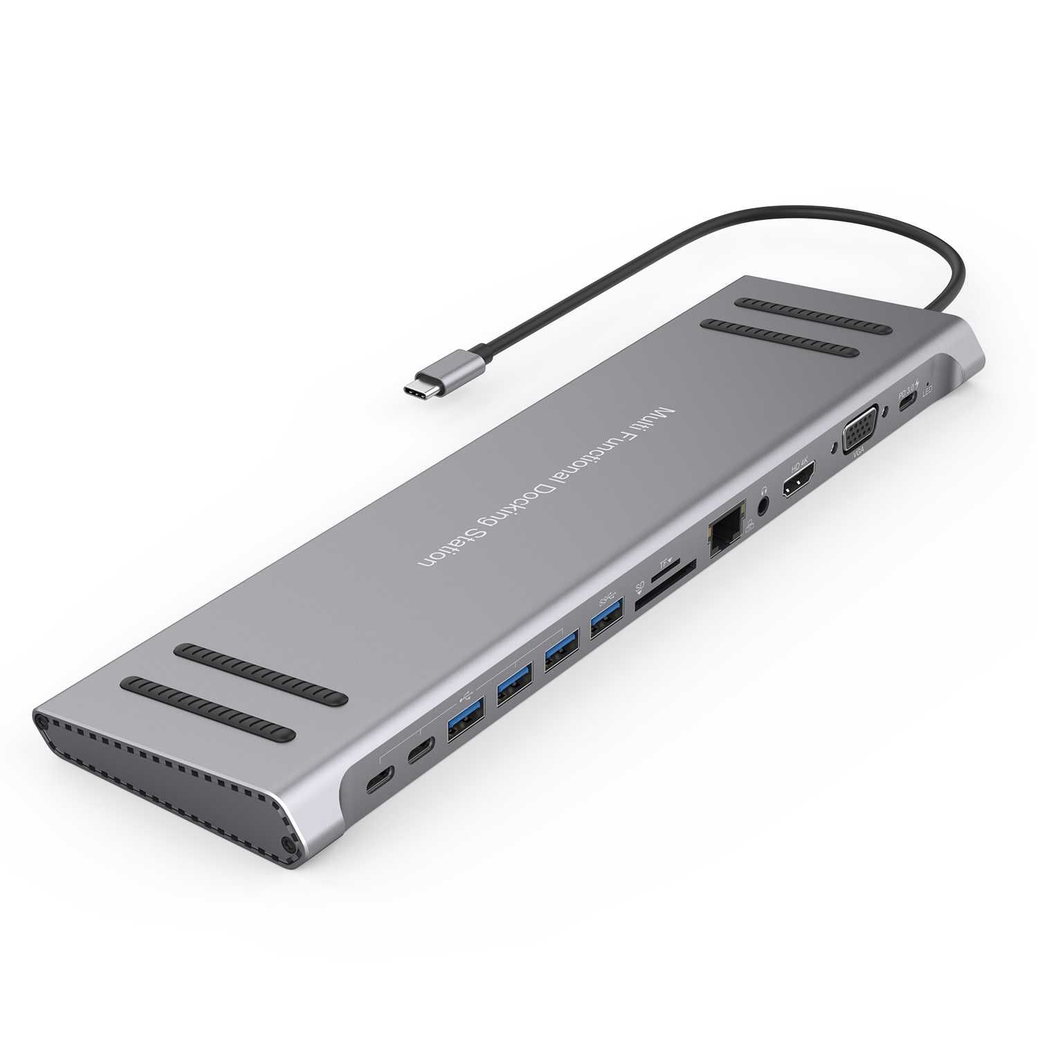 Док станция USB Tupe-C 3.1 14 в 1 Onten OTN-9199A