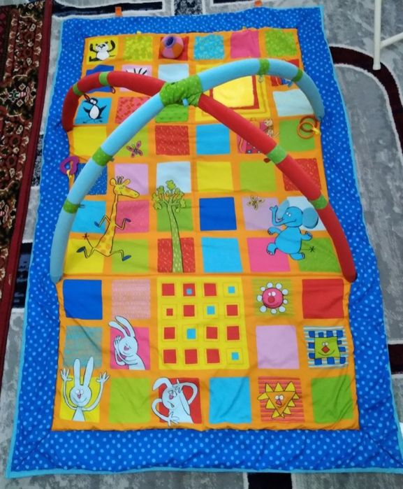 Коврик БОЛЬШОЙ с ИГРУШКАМИ детский развивающий