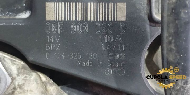 Alternator 06F903023D 1.6 2.0 TDI Volkswagen VW Polo 5 6R [2009 - 201
