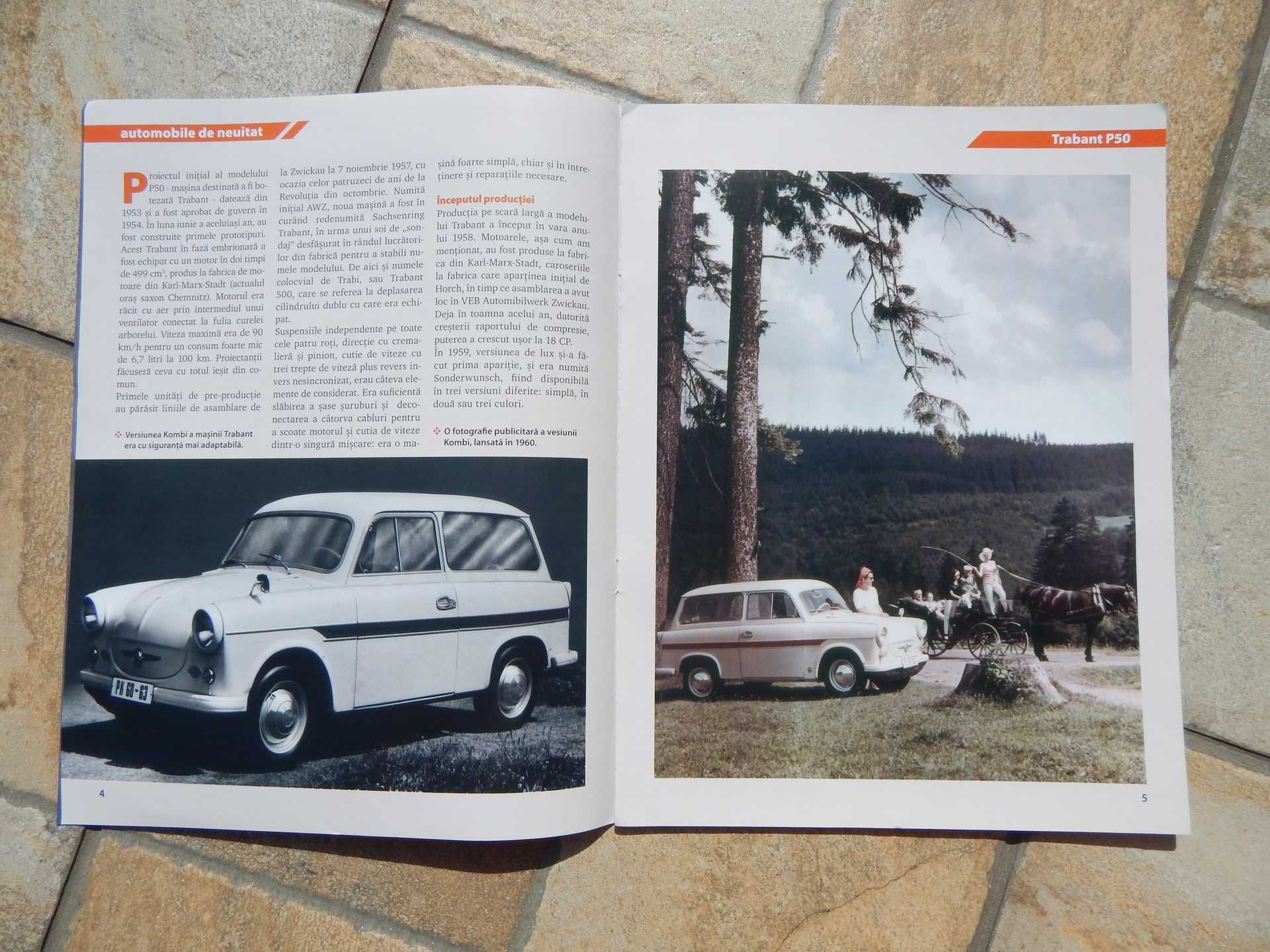 Revista prezentare istorie Trabant P 50 colectia Automobile de Neuitat