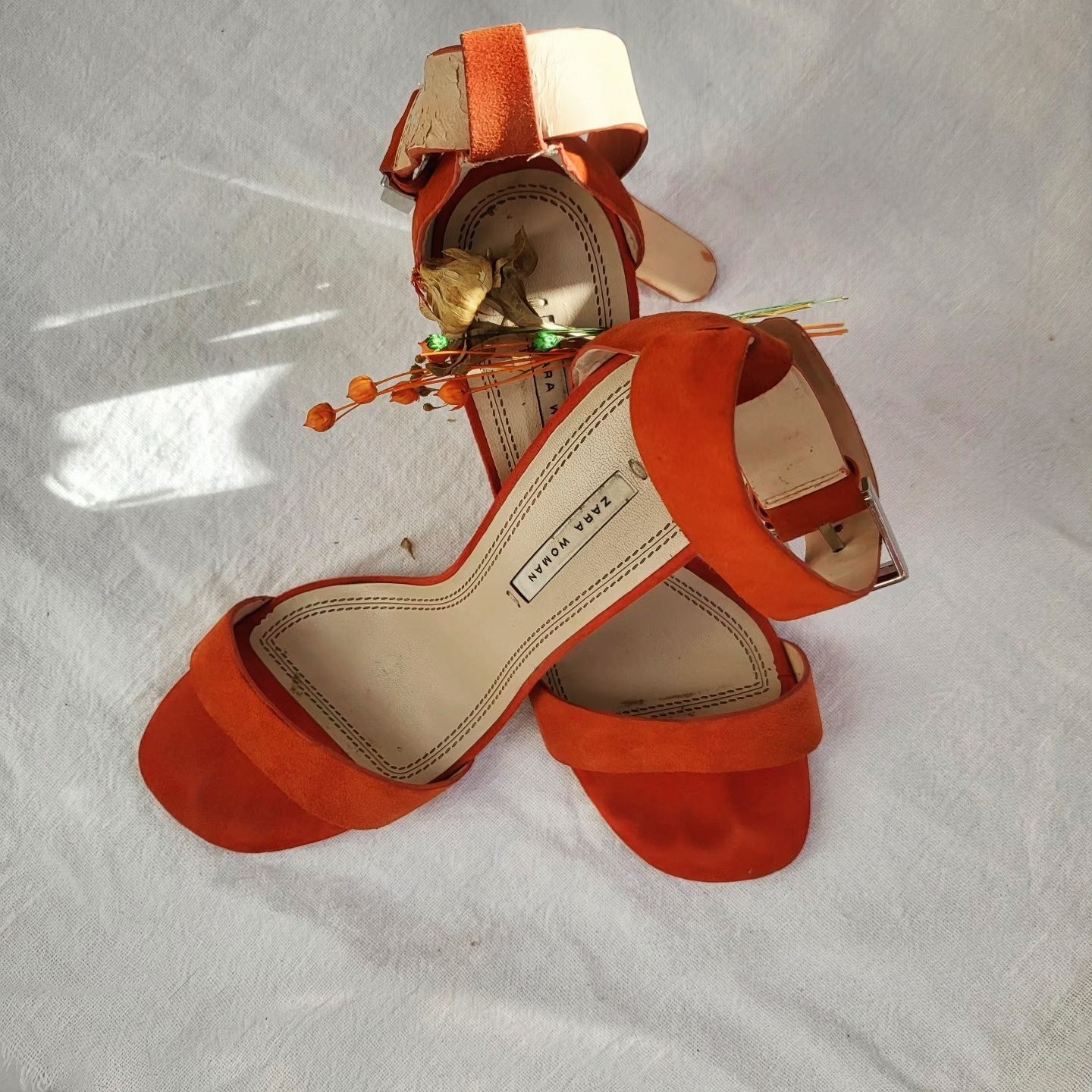 Sandale Zara 38 portocalii