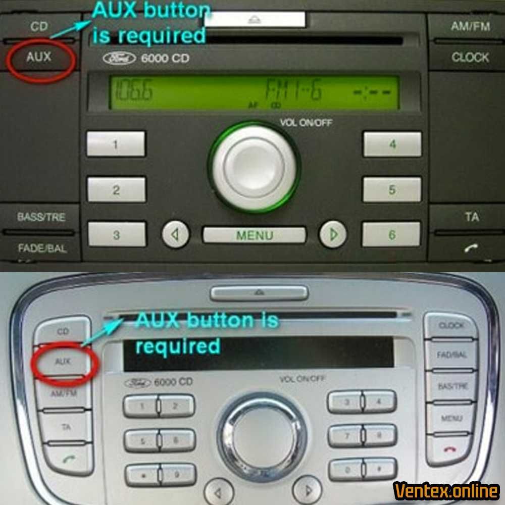 AUX кабел за Ford 6000 CD аукс кабел за форд фокус , мондео , фиеста