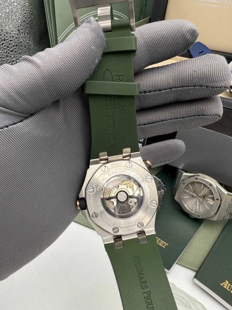 audemars piguet diver offshore green silver