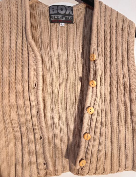 Vesta tricotata/cardigan, L, Box