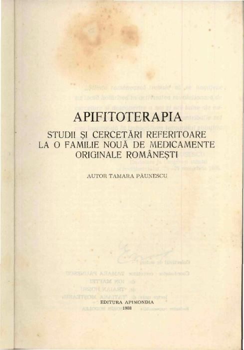 Apifitoterapia (carti de apicultura)