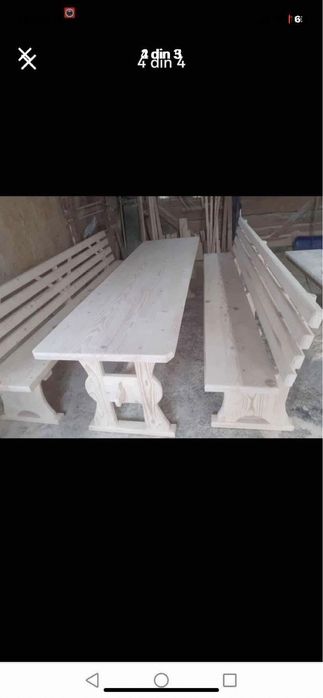 Set terasa  ,masa cu doua banci