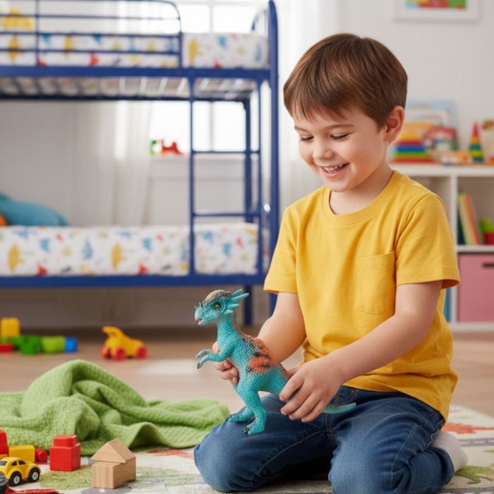 Детски комплект фигурки динозаври със звук – DINOSAUR ERA 6 броя