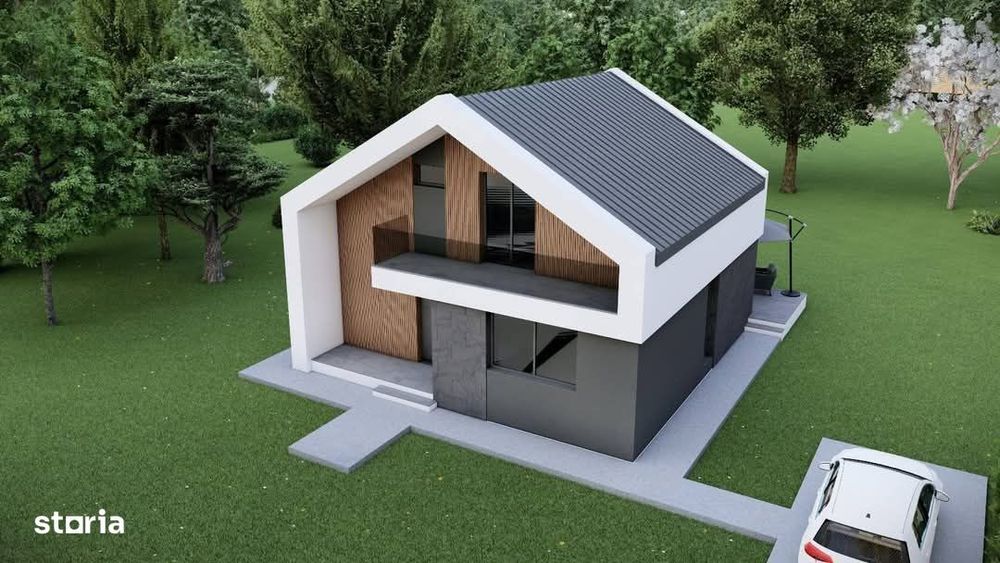 Vila cu 350mp curte - comuna Berceni - Proiect modern