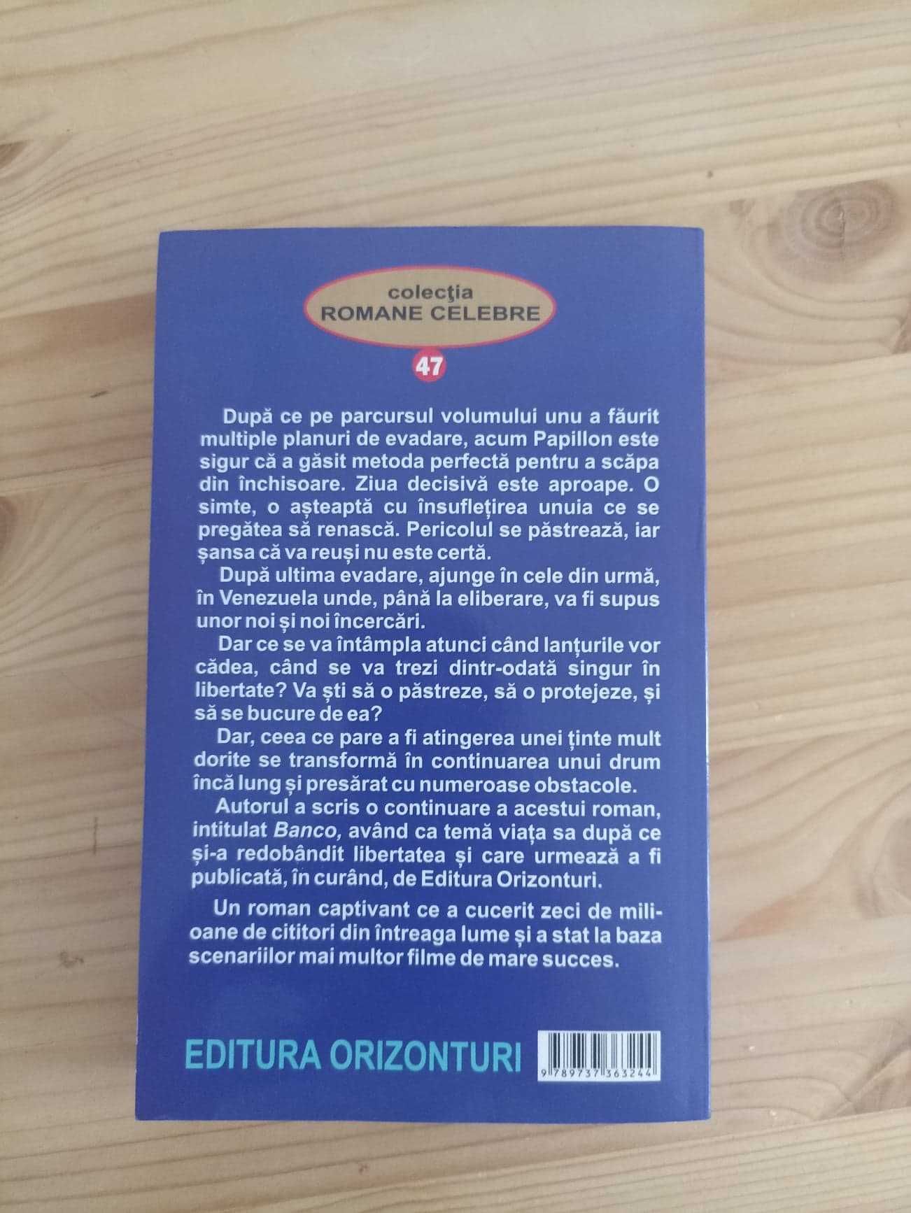 Colectia Papillon (vol 1-2), Henri Charriere, editura Orizonturi
