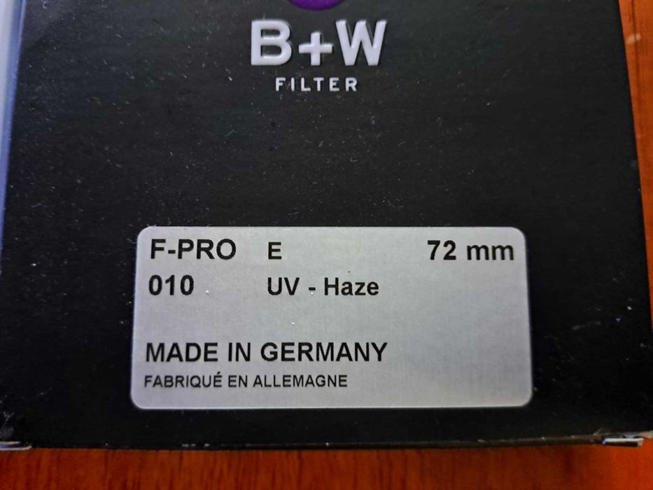 Филтър B+W F-PRO E 010 UV-Haze 72 мм