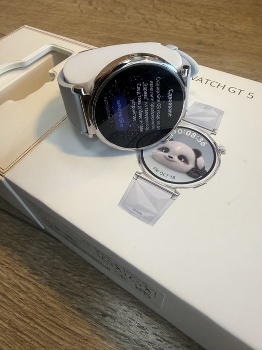 Huawei watch gt5 41mm blue silicone Като нов!Гаранция