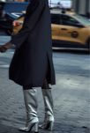 Zara ботуши цвят метално сиви
