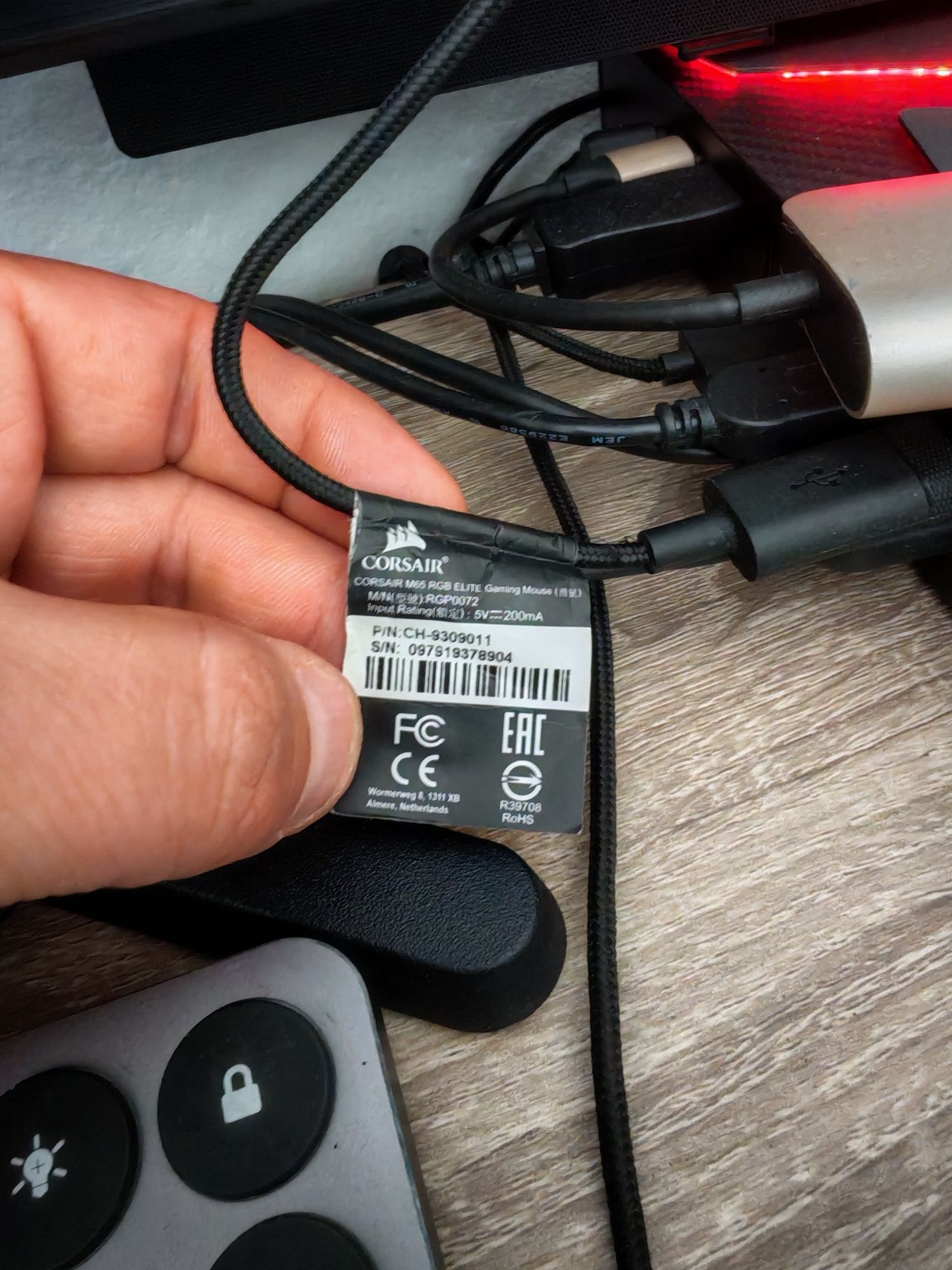 Mouse gaming Corsair M65 RGB Elite