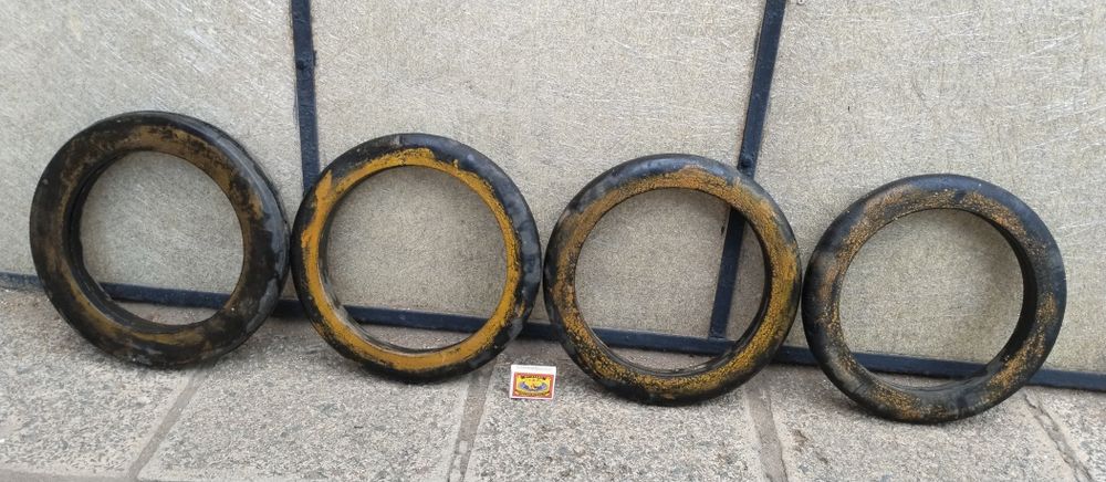 Комплект 4 твърди гуми за  джанти на работна количка