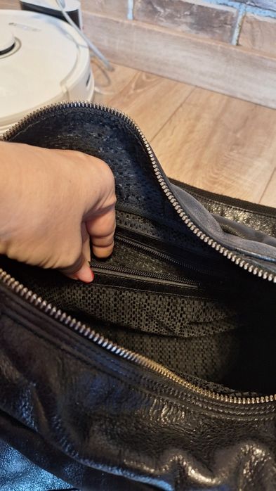 Голяма чанта естествена кожа на дизайнерска марка Neds