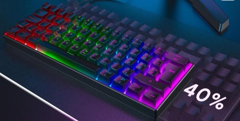 Tastatura mecanica Tecurs mk203 noua în cutie cu accesorii