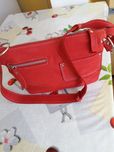 Дамска чанта естествен велур