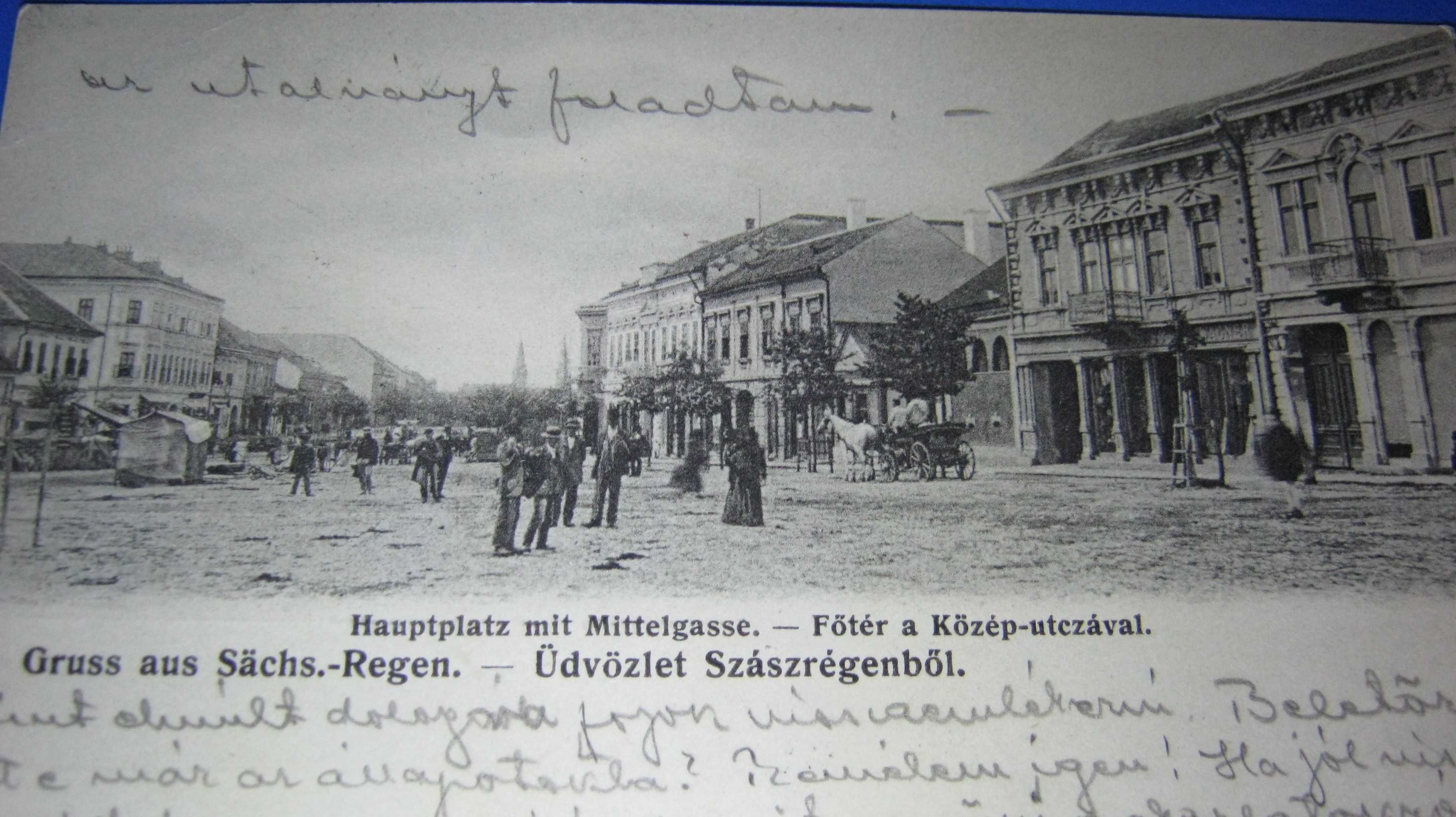 Ilustrata veche/Carte Postala,REGHIN,SZASREGEN,1909