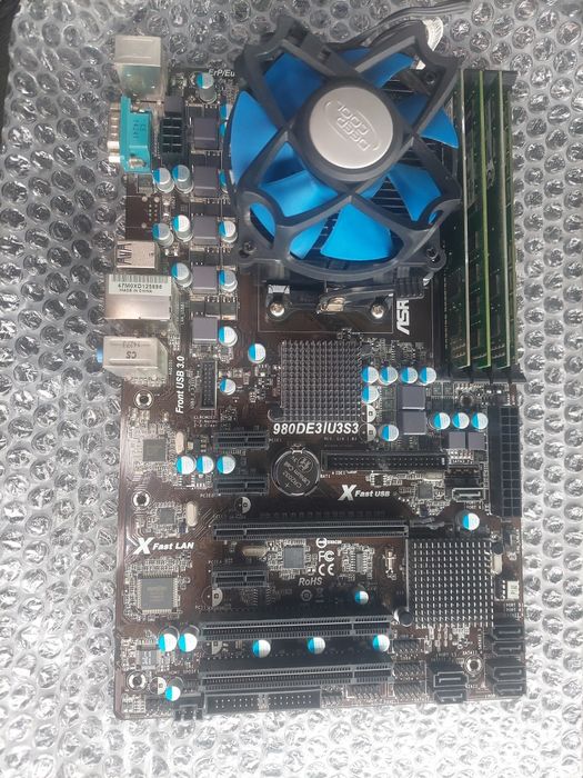 Placa de baza, procesor, rami