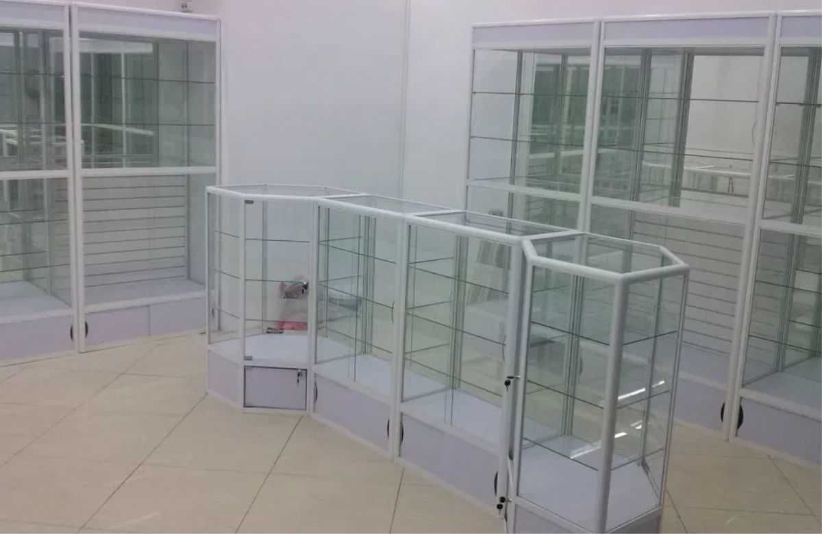 Прилавок витрина, стеклянная, metal oynaly vitrina va prilavkalar