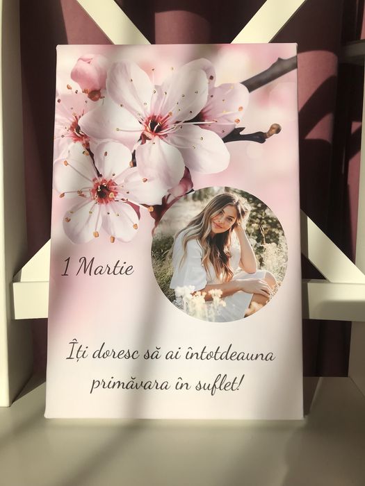 Tablou pentru 1 Martie 20x30 cm personalizat cu fotografiile tale