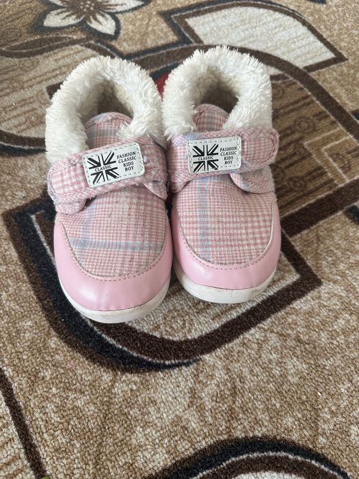 Обувь розовый зимний для девочек