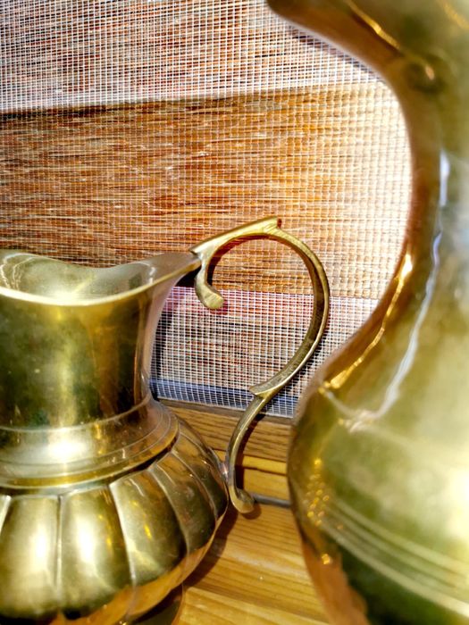 Антикварни месингови кани за вино вода дома 3 бр. общо 180 лв.