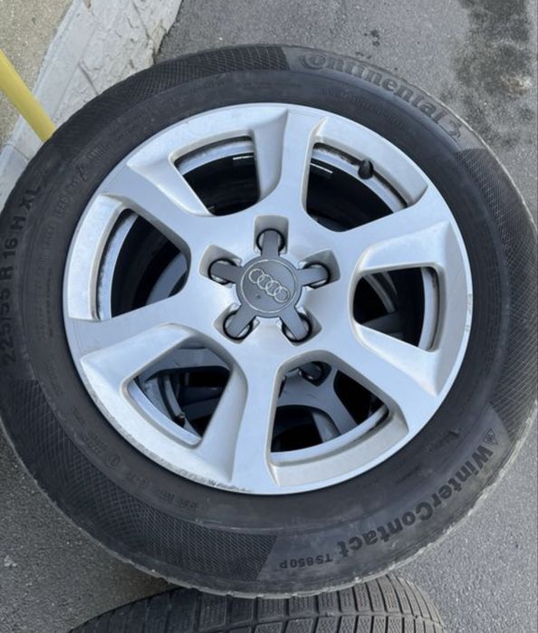 Vand set jante Audi R16 anvelope iarna 5x112