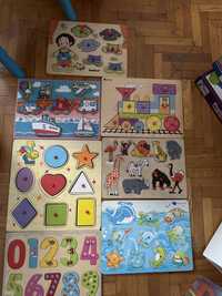 Puzzle incastrat de lemn