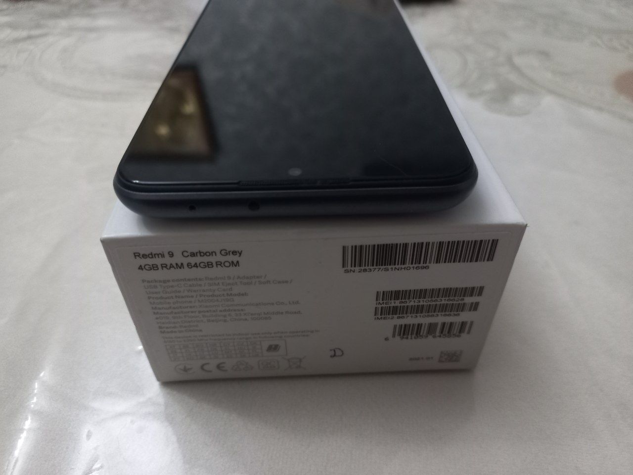 Redmi 9 karobka dakumenti bor