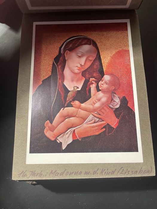 Album Sfânta Maria, carton și piele