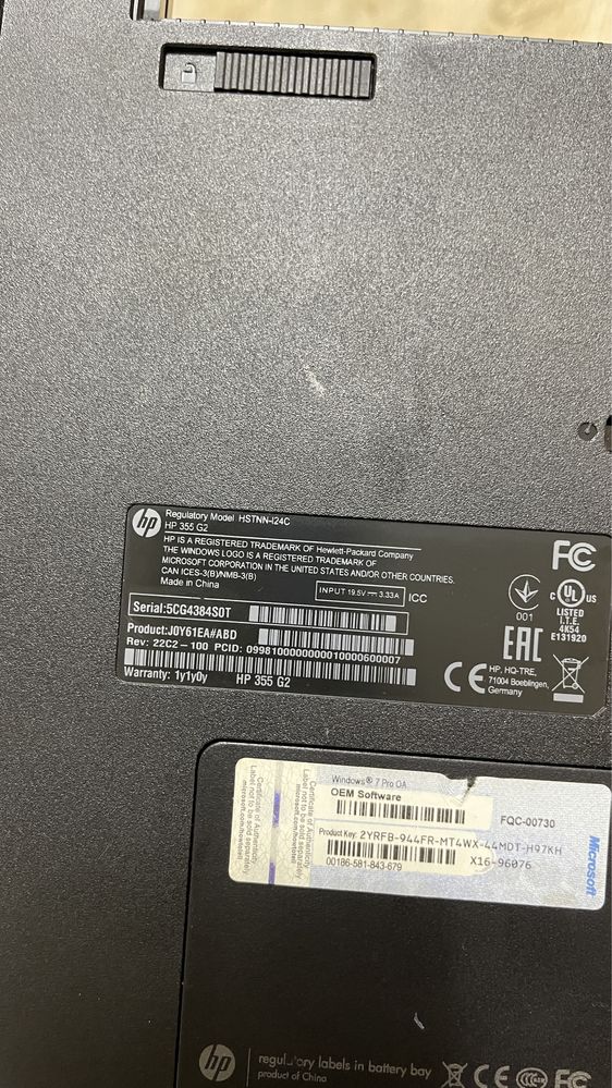 Dezmembrez Laptop HP Pavilion 355 G2