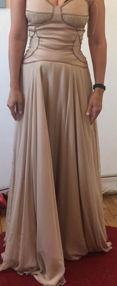 Rochie mătase naturală, Alina Cernătescu ,marimea 36
