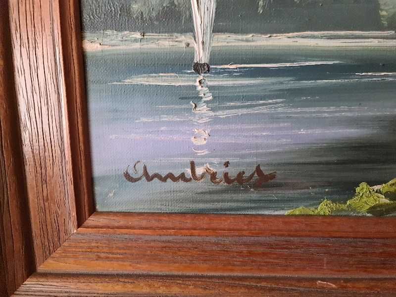 Pictura ulei pe panza, semnata