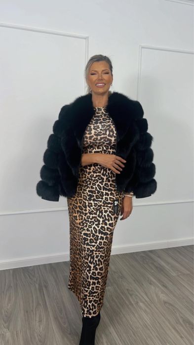 Haina de Blana Naturala de Vulpe , V Model Transformabila