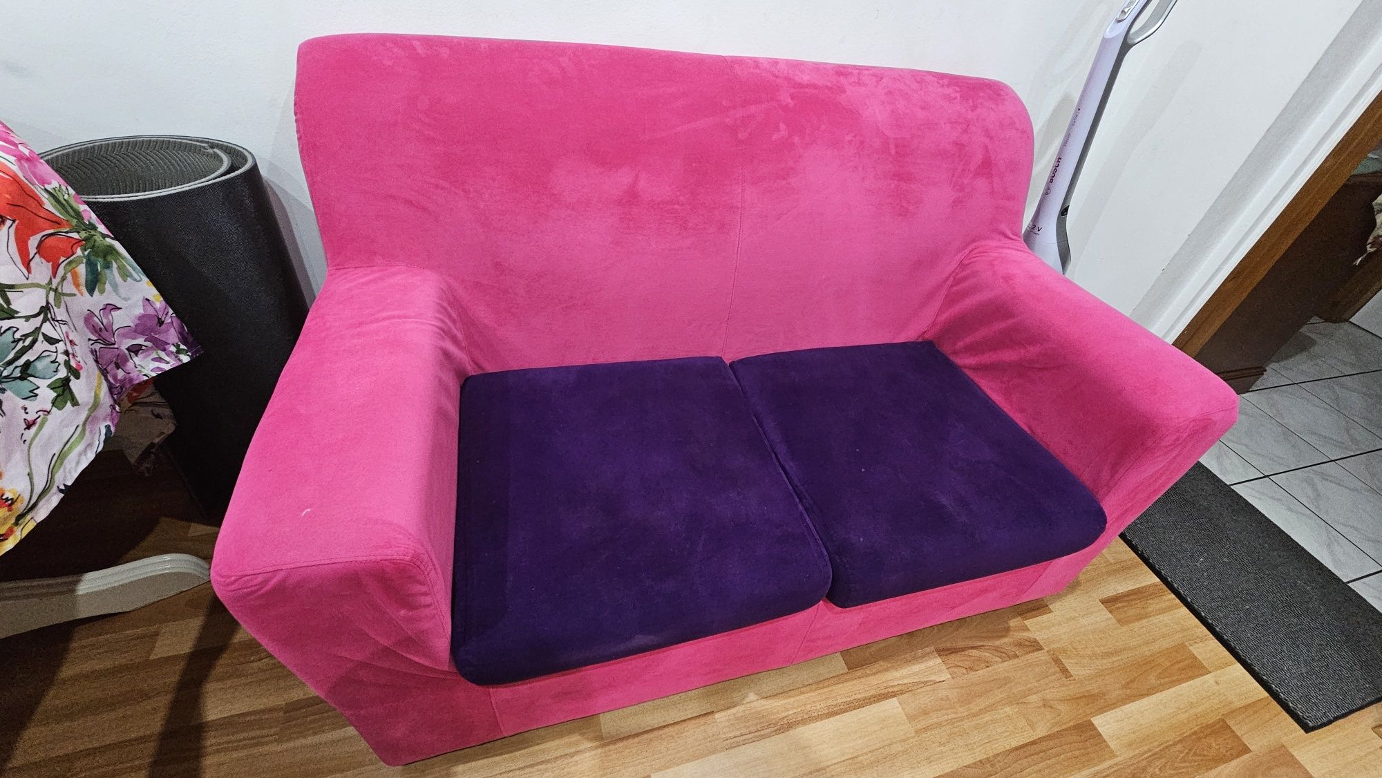 Canapea pentru 2 doua persoane roz / mov