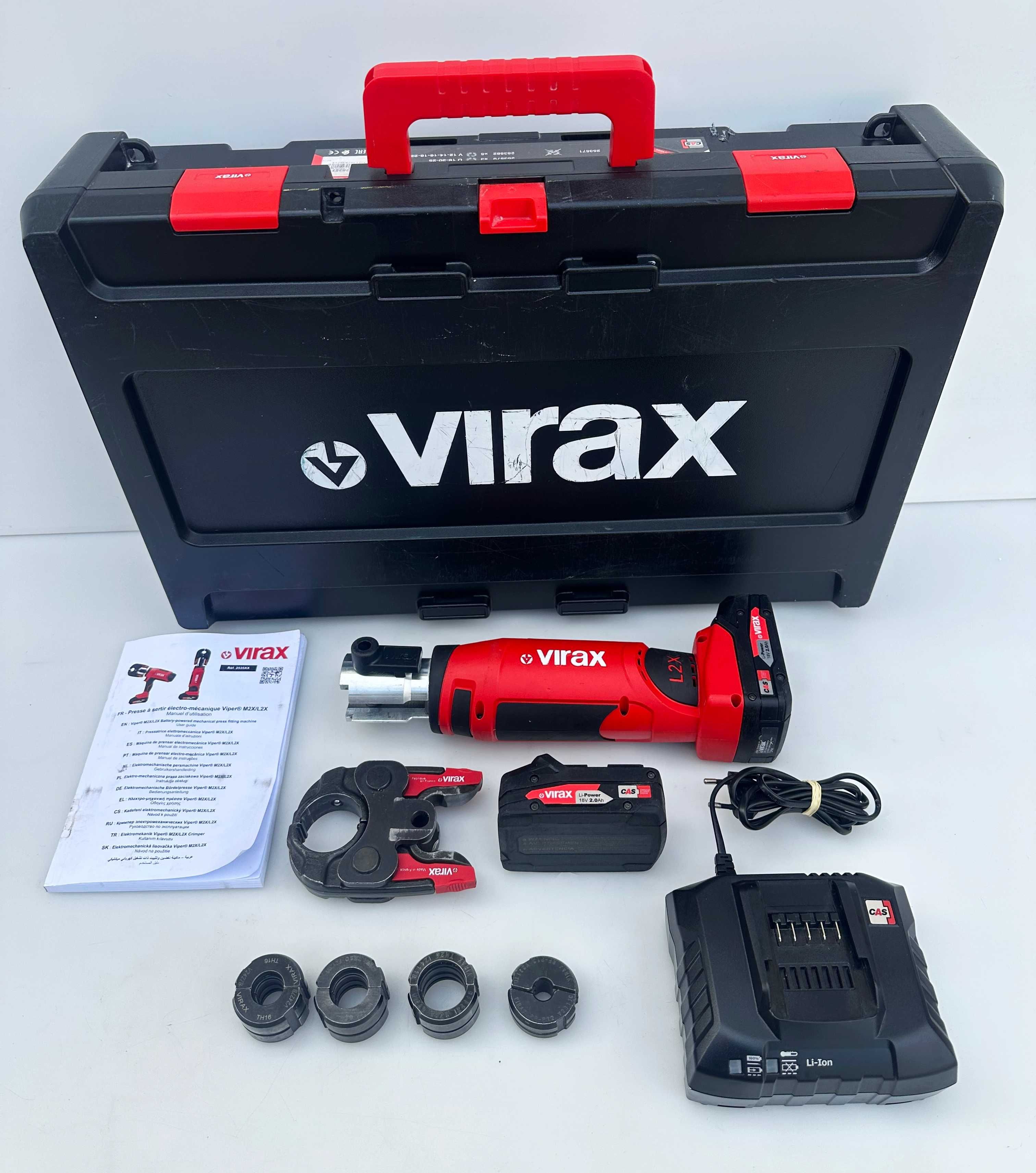 Virax L2X - Акумулаторна преса за тръби 2023г. перфектен!