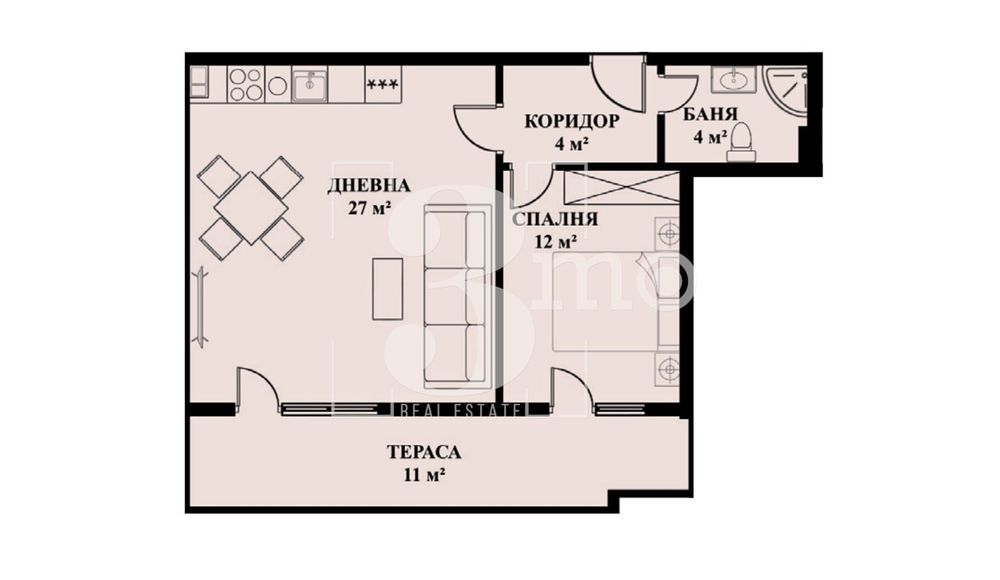 Продава се Двустаен апартамент в София, Люлин 5 - 78 кв.м за 1650 €/кв.м - Снимка #7