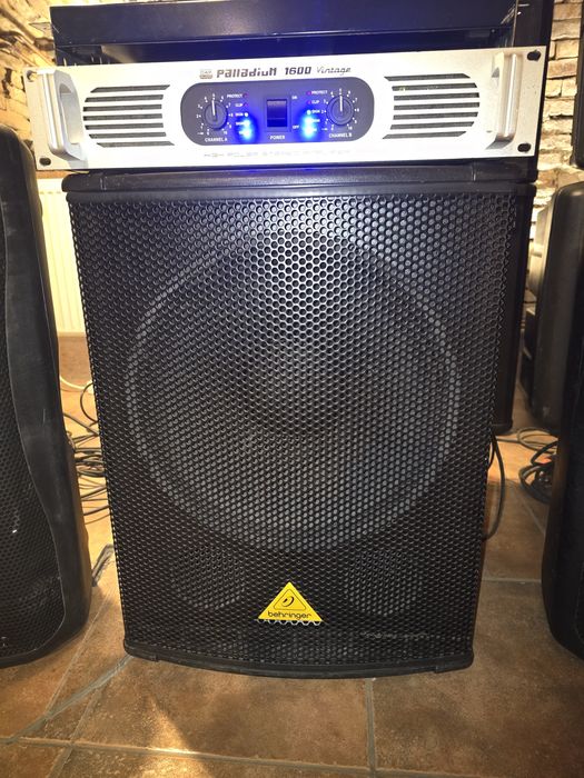 Boxe active KS Audio Sat mk2/Crown Xls5000/Behringer B1500D Pro